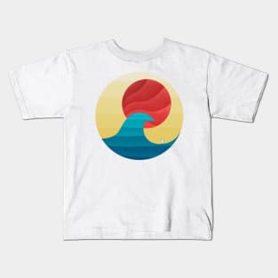 The perfect summer wave Kids T-Shirt